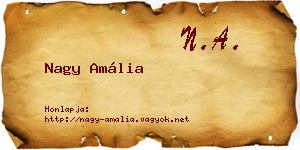 Nagy Amália névjegykártya